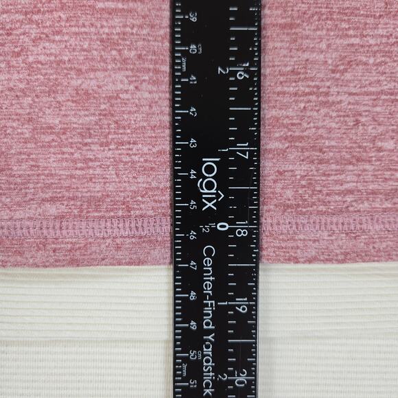 Rhoback Drift Performance Crop Short Sleeve Tee in Heather Red Women's Size XS - Picture 3 of 7